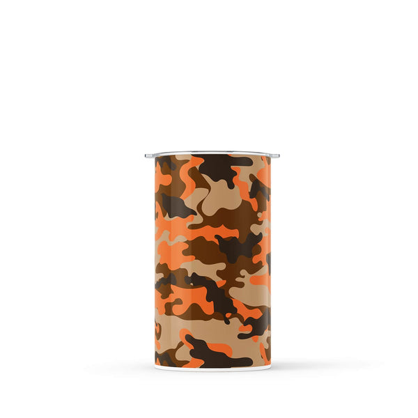 Orange Camouflage 340ml Reusable Coffee Cup By Hydronair 