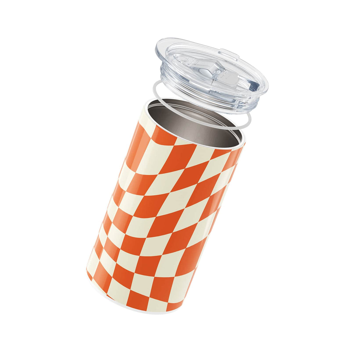 Orange Checkered 340ml Coffee Cup By Hydronair 