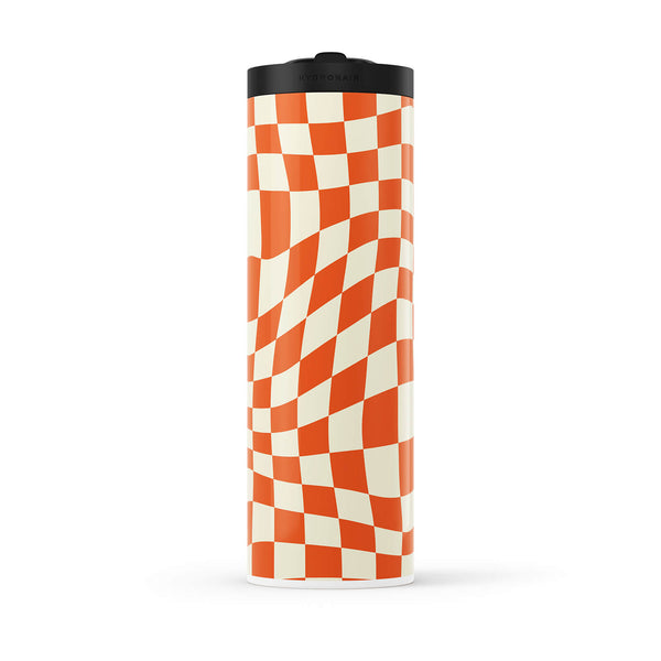 Orange Checkered 560ml Water Bottle By Hydronair