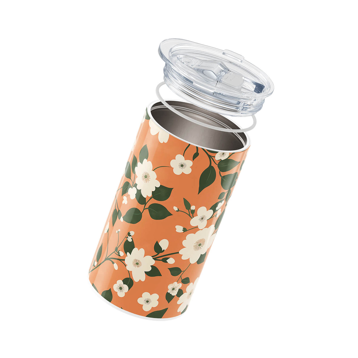 Orange Floral 340ml Coffee Cup By Hydronair