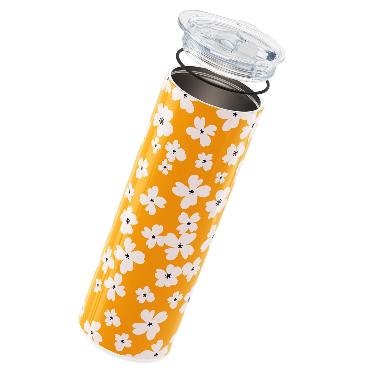 Orange Floral Insulated 20oz Cup