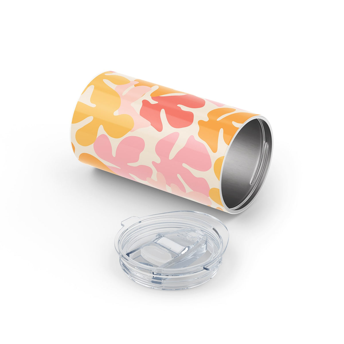 Orange Floral Spring 340ml Reusable Cup By Hydronair