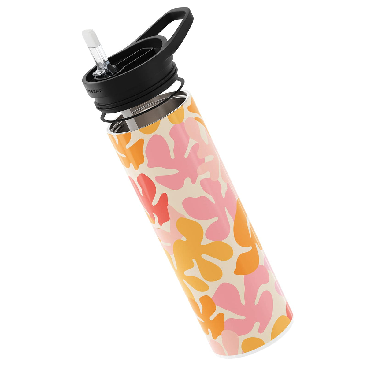 Orange Floral Spring 560ml Reusable Bottle By Hydronair