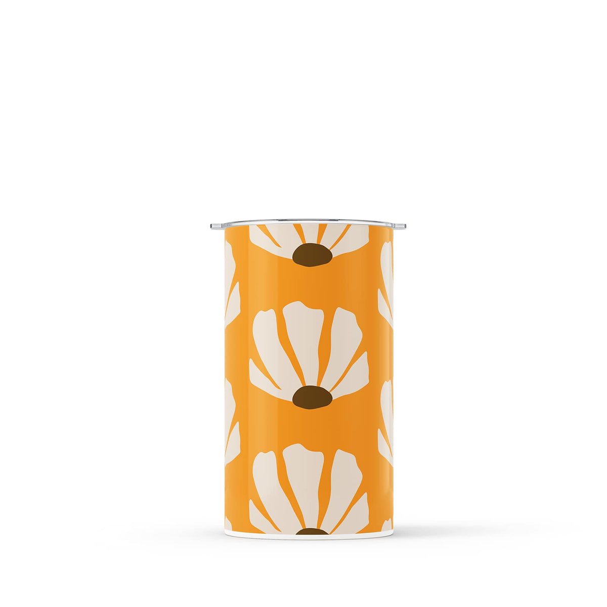 Orange Groovy Double Walled 12oz Cup