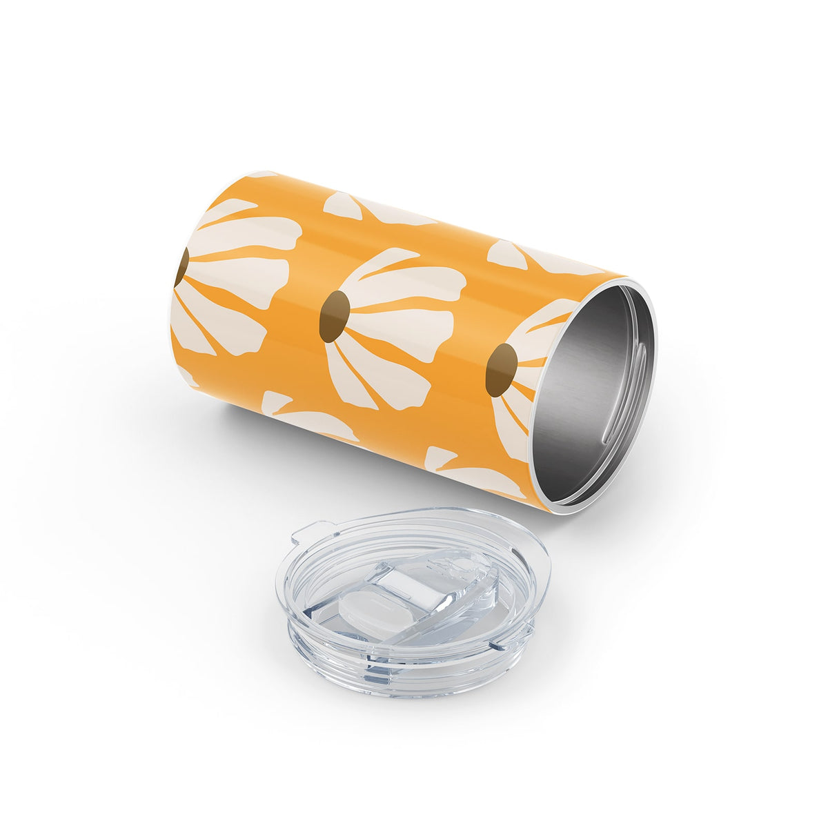 Orange Groovy Metal 12oz Tumbler
