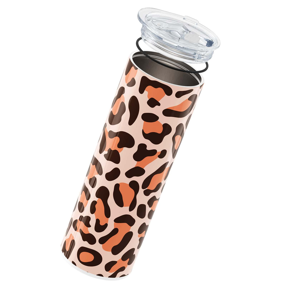 Orange Leopard Print Insulated 20oz Cup