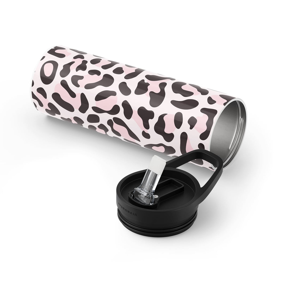 Pink Animal Print 560ml Bottle By Hydronair