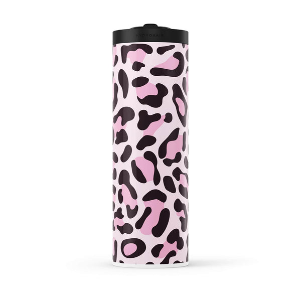 Pink Animal Print 560ml Water Bottle By Hydronair