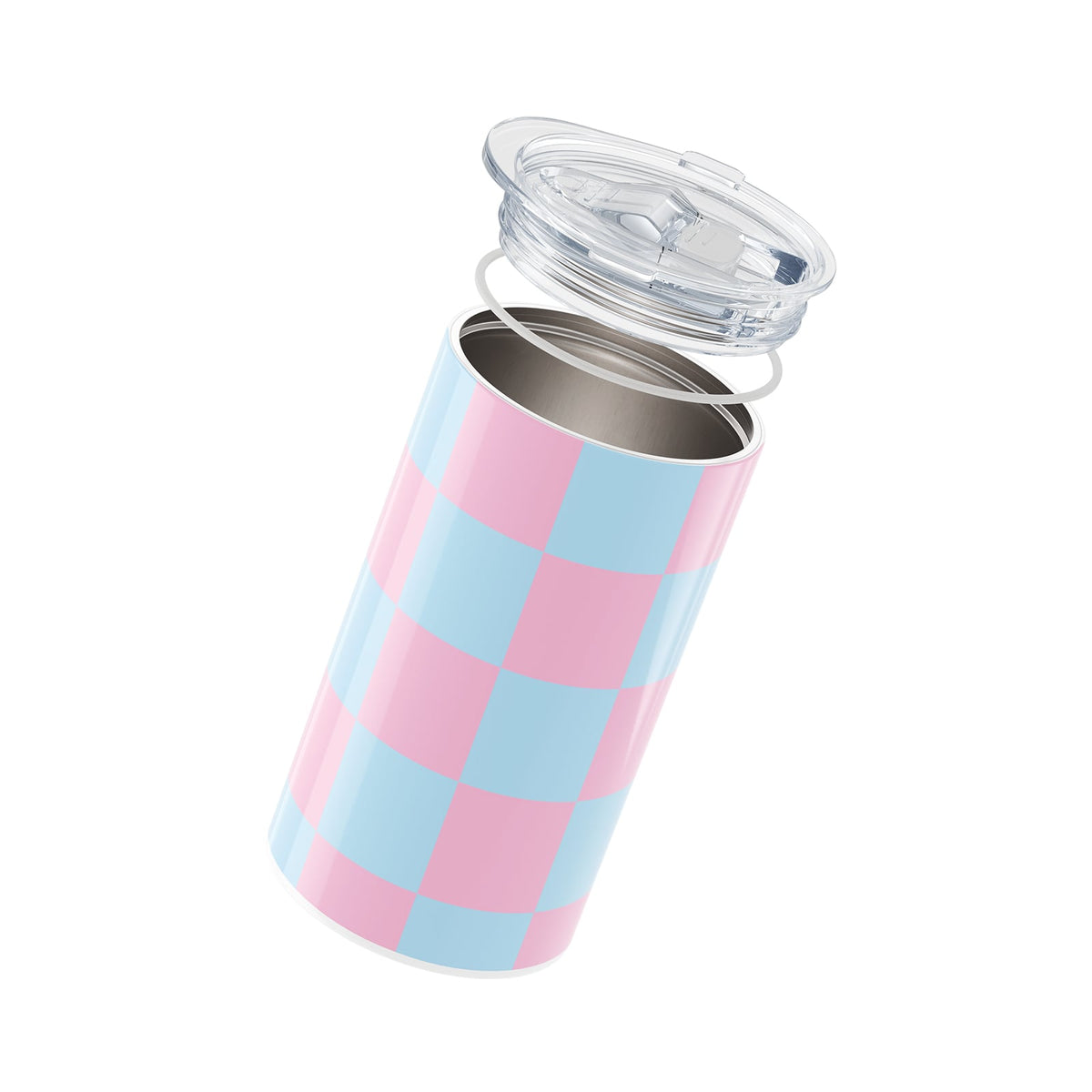 Pink Checkered 340ml Coffee Cup By Hydronair 