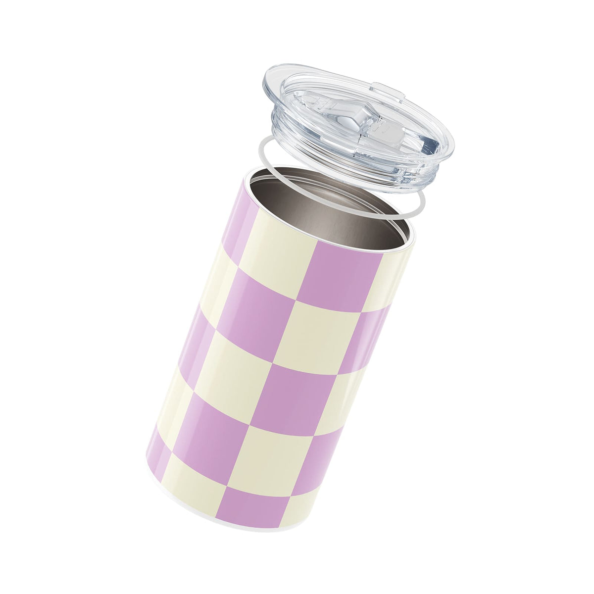 Pink Checkered 340ml Coffee Cup By Hydronair 