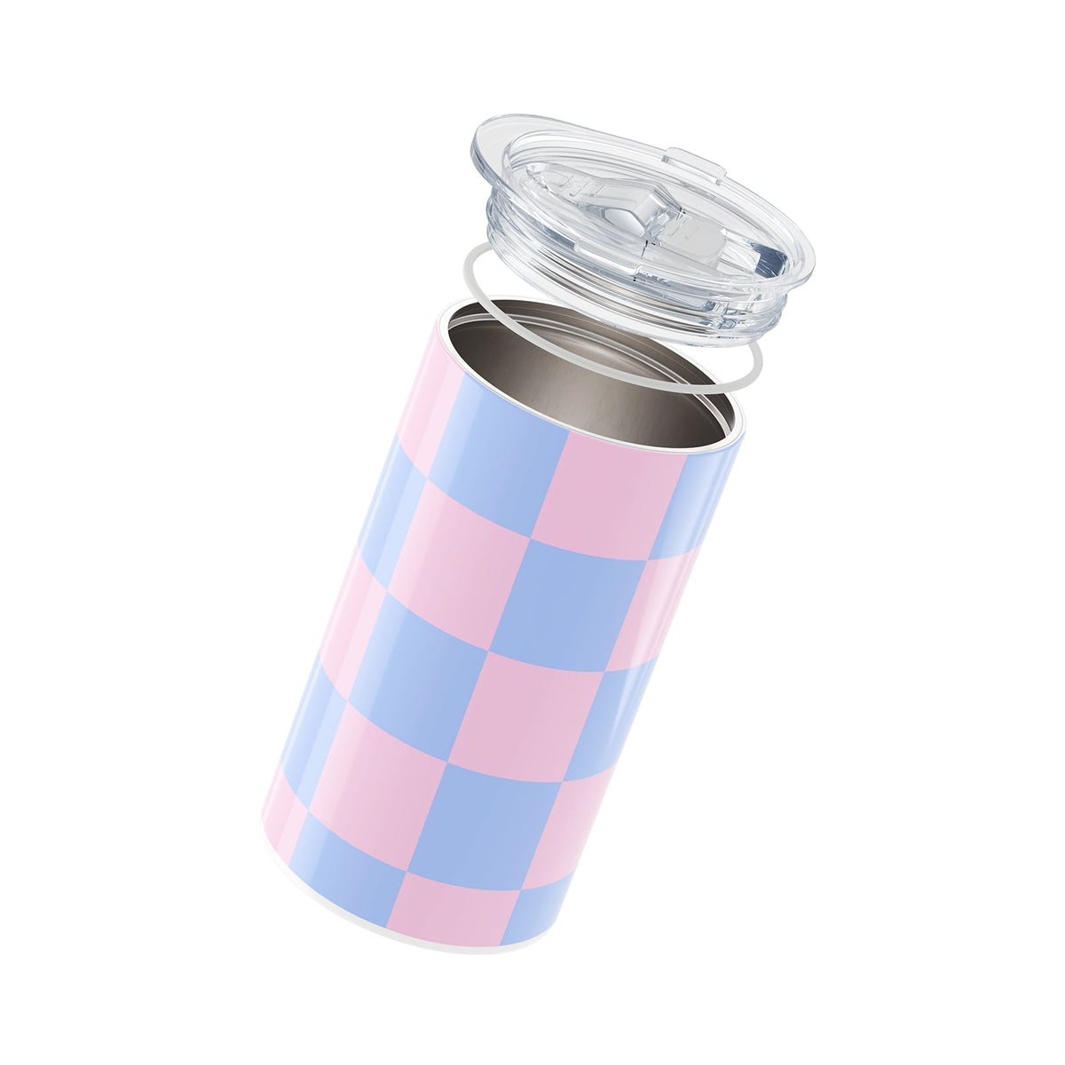 Pink Checkered 340ml Coffee Cup By Hydronair 