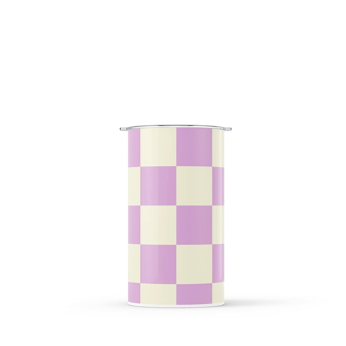 Pink Checkered 340ml Reusable Coffee Cup By Hydronair 