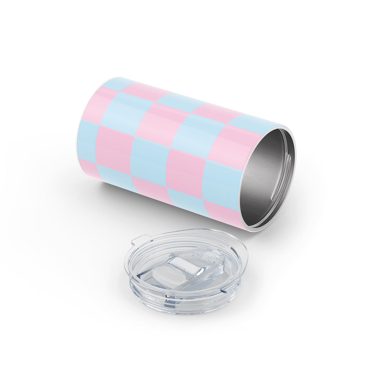 Pink Checkered 340ml Reusable Cup By Hydronair