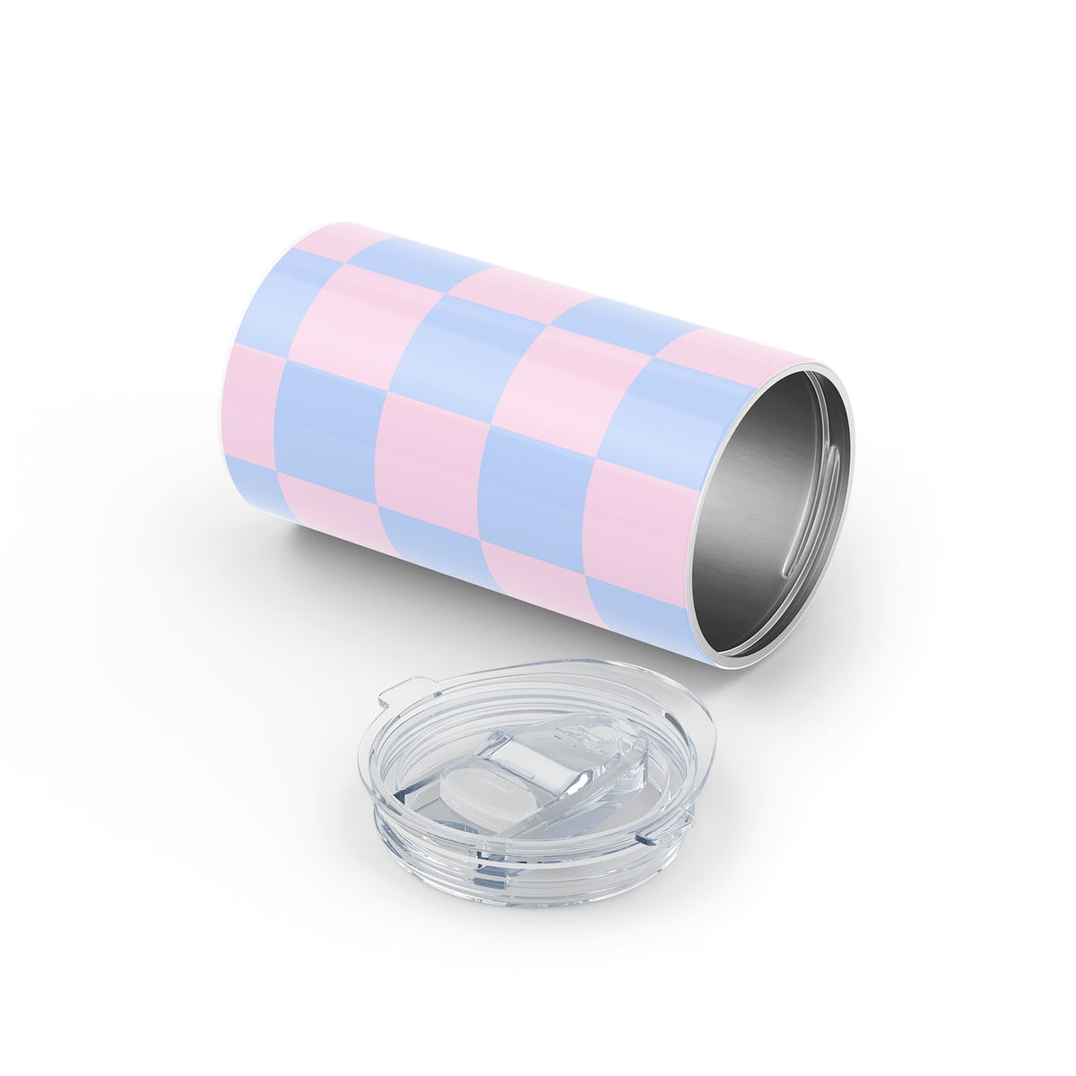 Pink Checkered 340ml Reusable Cup By Hydronair 