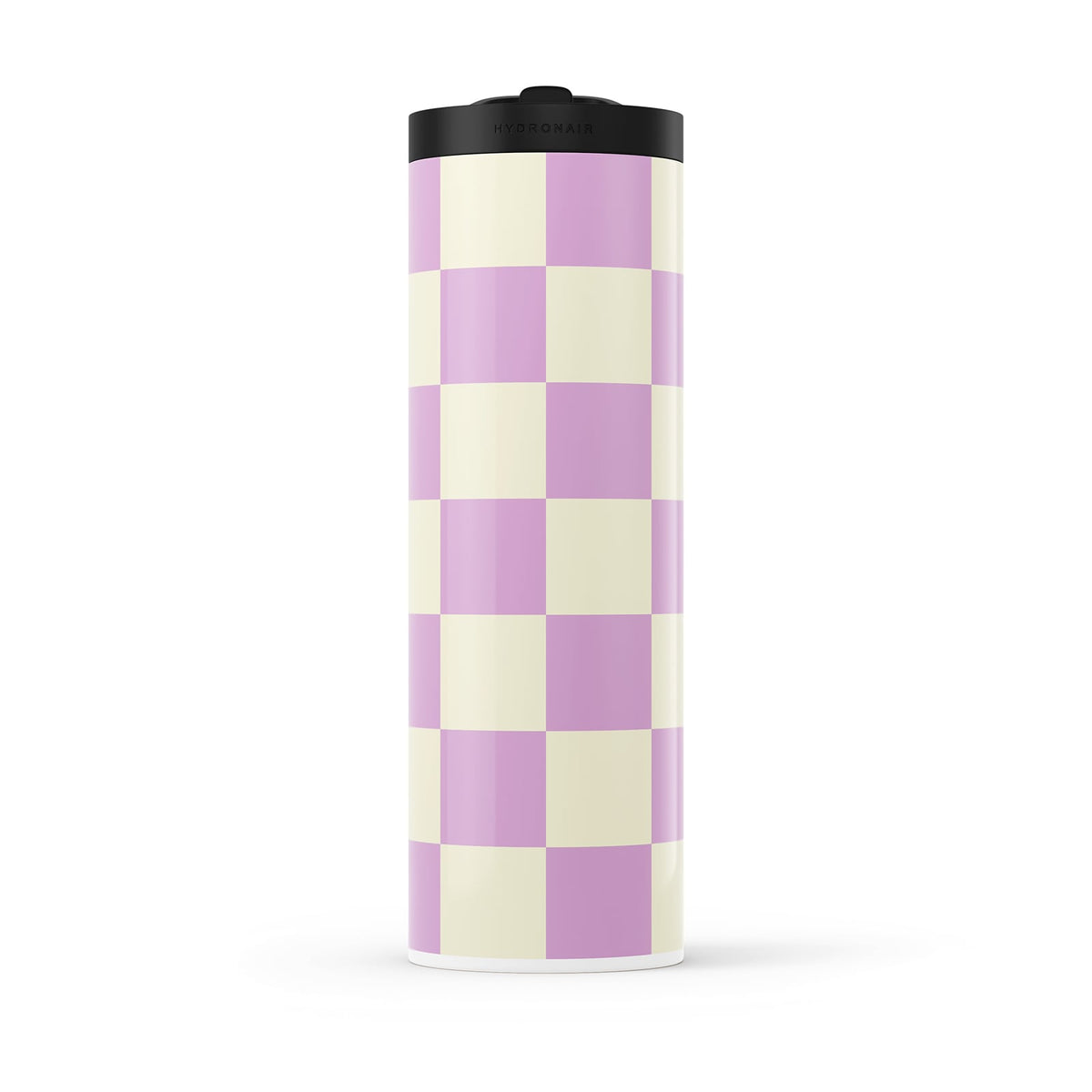 Pink Checkered 560ml Water Bottle By Hydronair