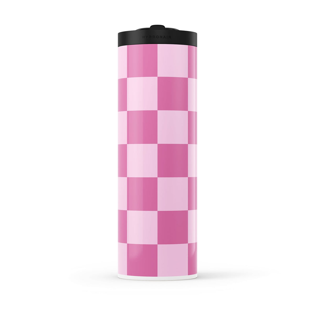 Pink Checkered 560ml Water Bottle By Hydronair