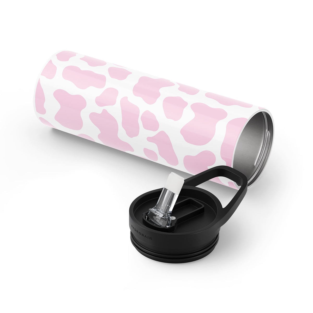 Pink Cow  Print Metal 20oz Tumbler