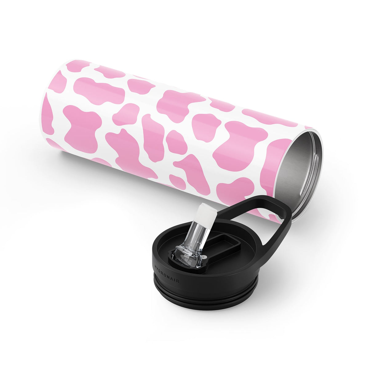 Pink Cow Print Metal 20oz Tumbler