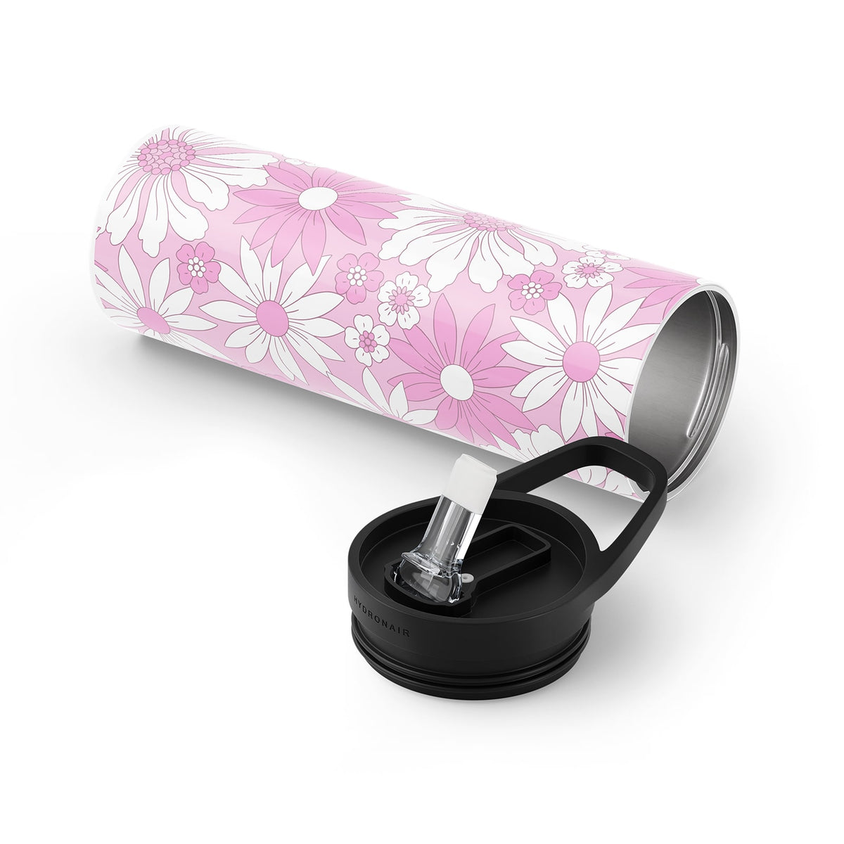 Pink Floral 560ml Bottle By Hydronair