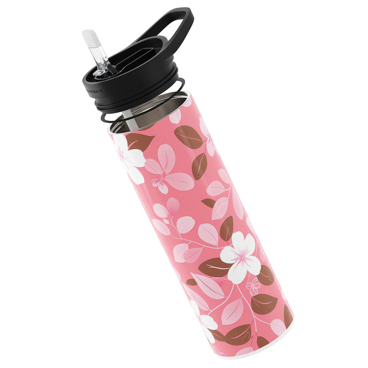 Pink Floral Double Walled 20oz Bottle