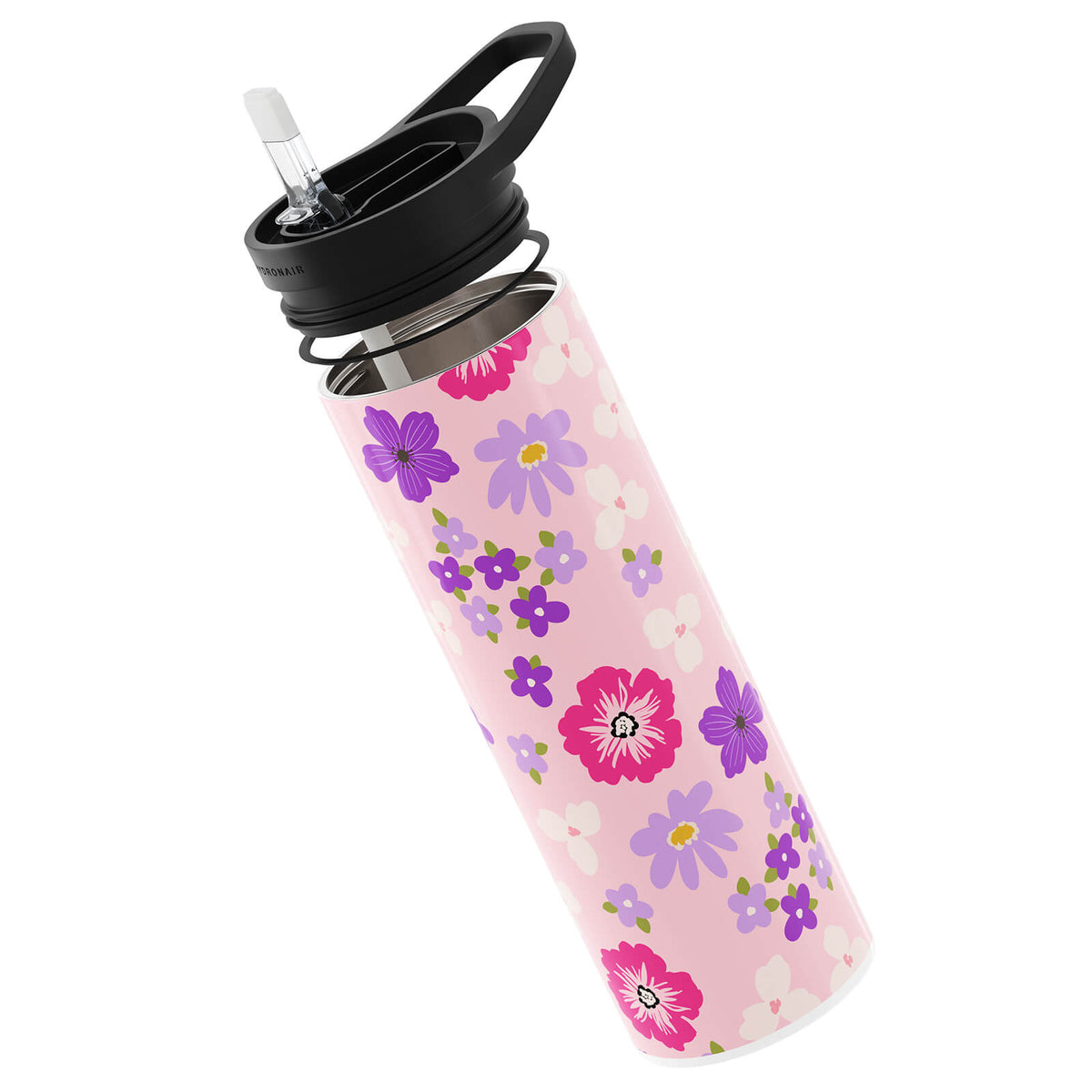 Pink Floral Double Walled 20oz Bottle