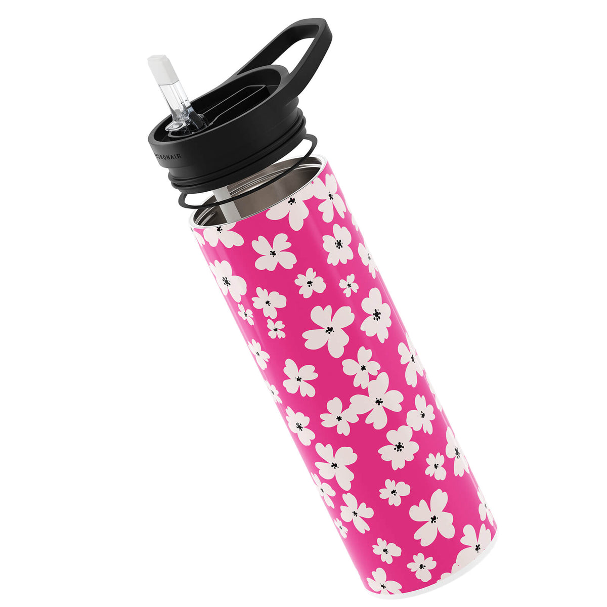 Pink Floral Double Walled 20oz Bottle