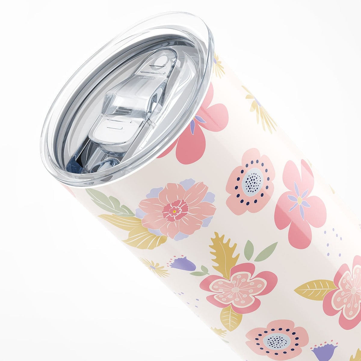 Pink Floral Insulated 20oz Tumbler