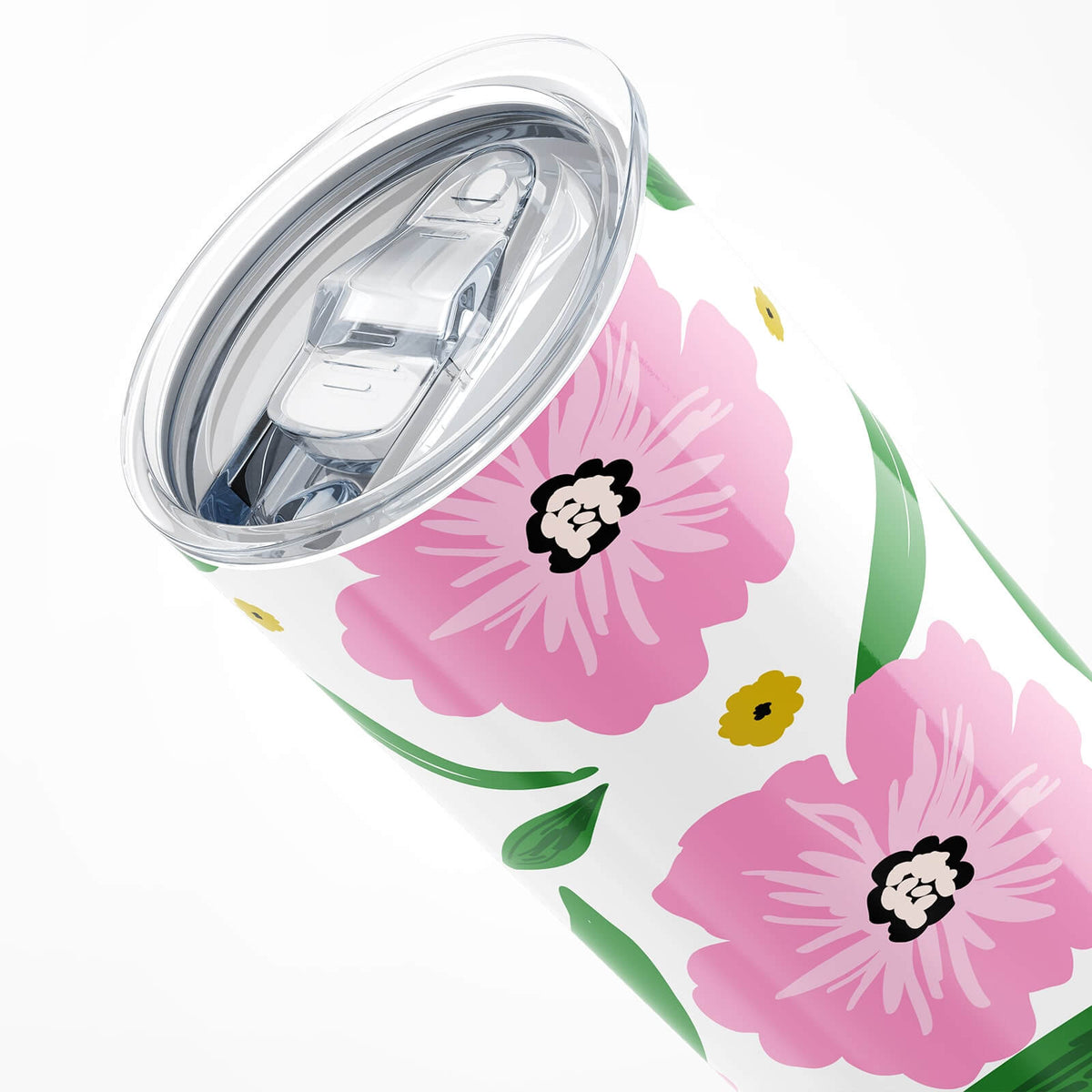 Pink Floral Insulated 20oz Tumbler