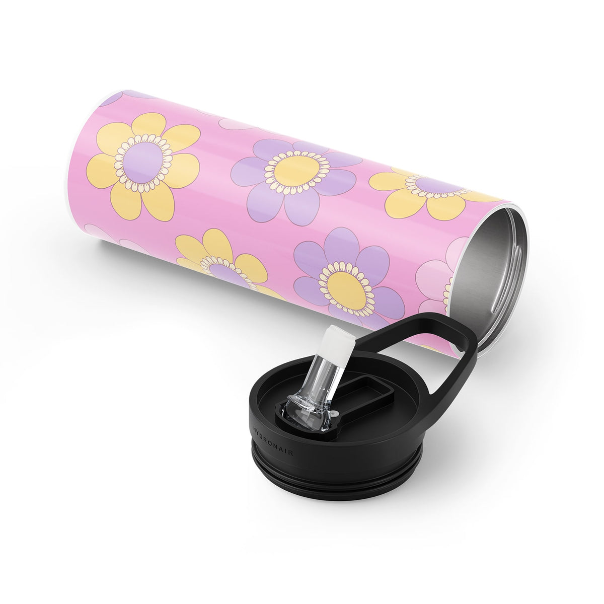 Pink Floral Metal 20oz Tumbler