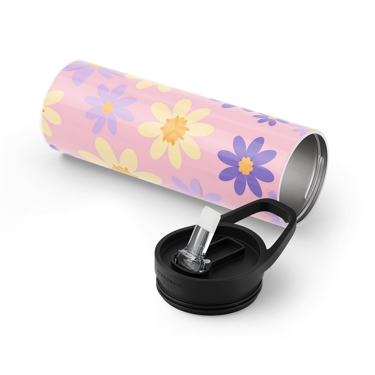 Pink Floral Metal 20oz Tumbler