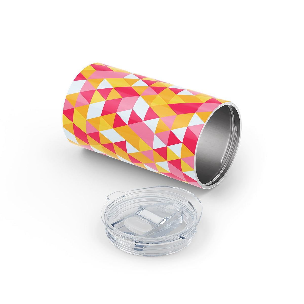 Pink Geometric 340ml Reusable Cup By Hydronair 