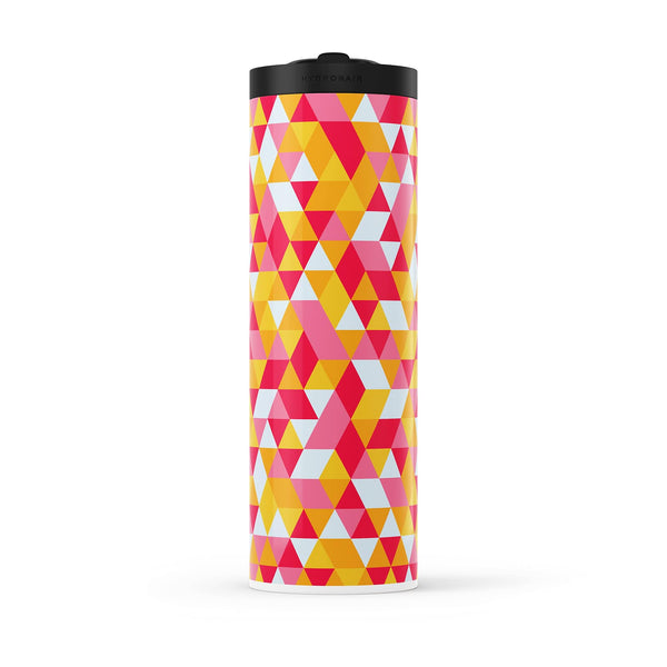 Pink Geometric 560ml Water Bottle By Hydronair