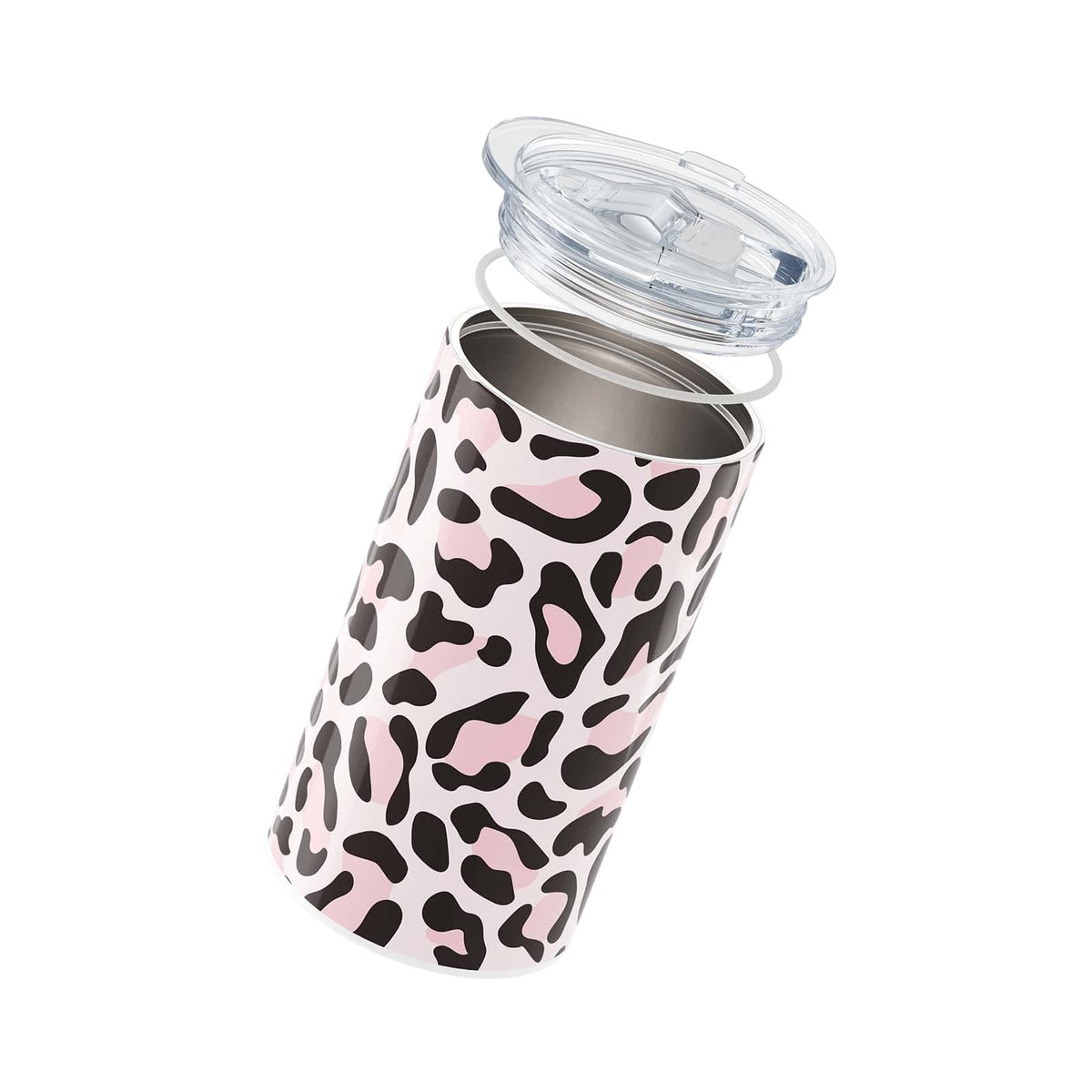Pink Leopard Print 340ml Coffee Cup By Hydronair