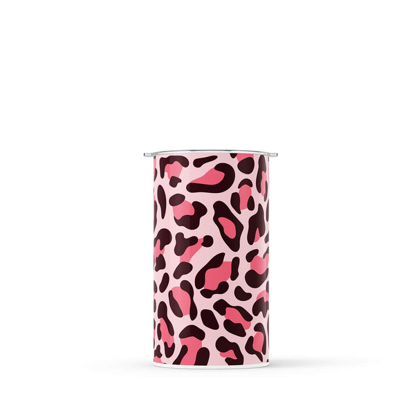 Pink Leopard Print Double Walled 12oz Tumbler