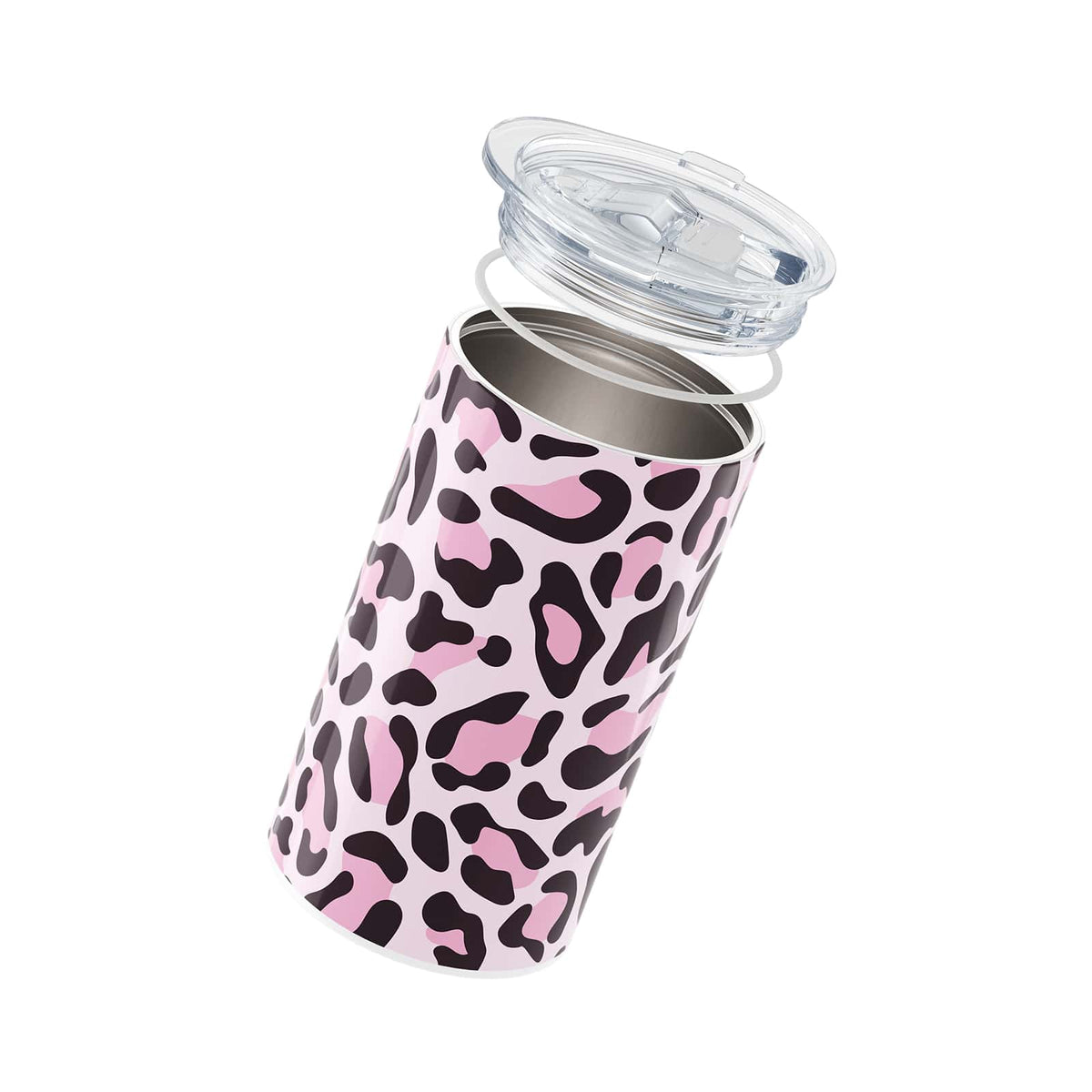 Pink Leopard Print Insulated 12oz Cup