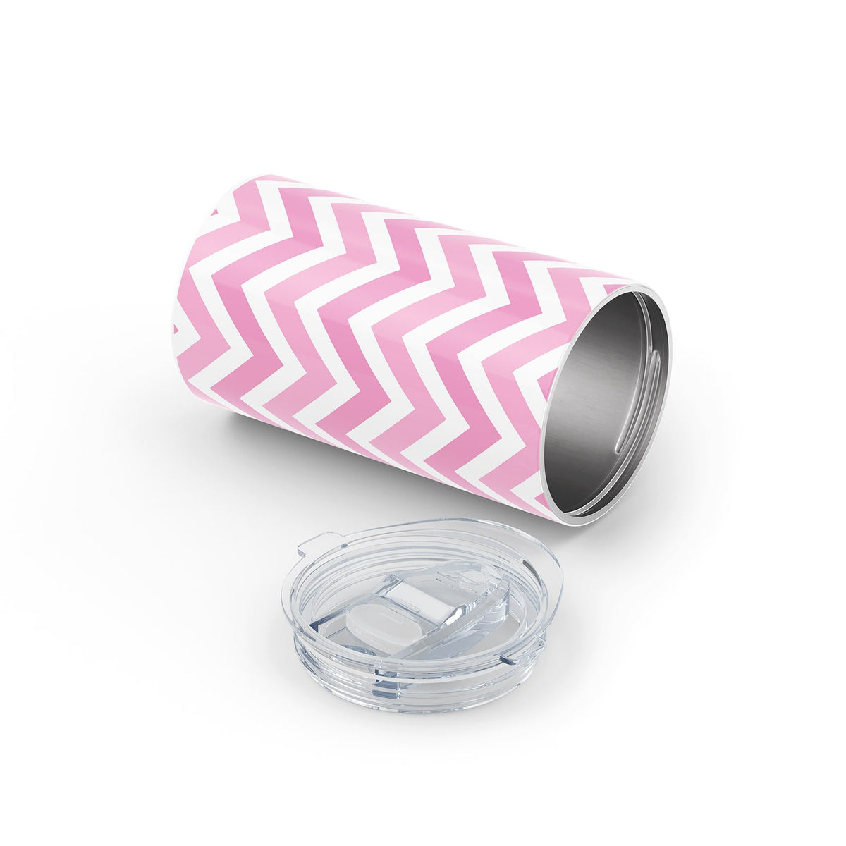 Pink Patterned Metal 12oz Tumbler