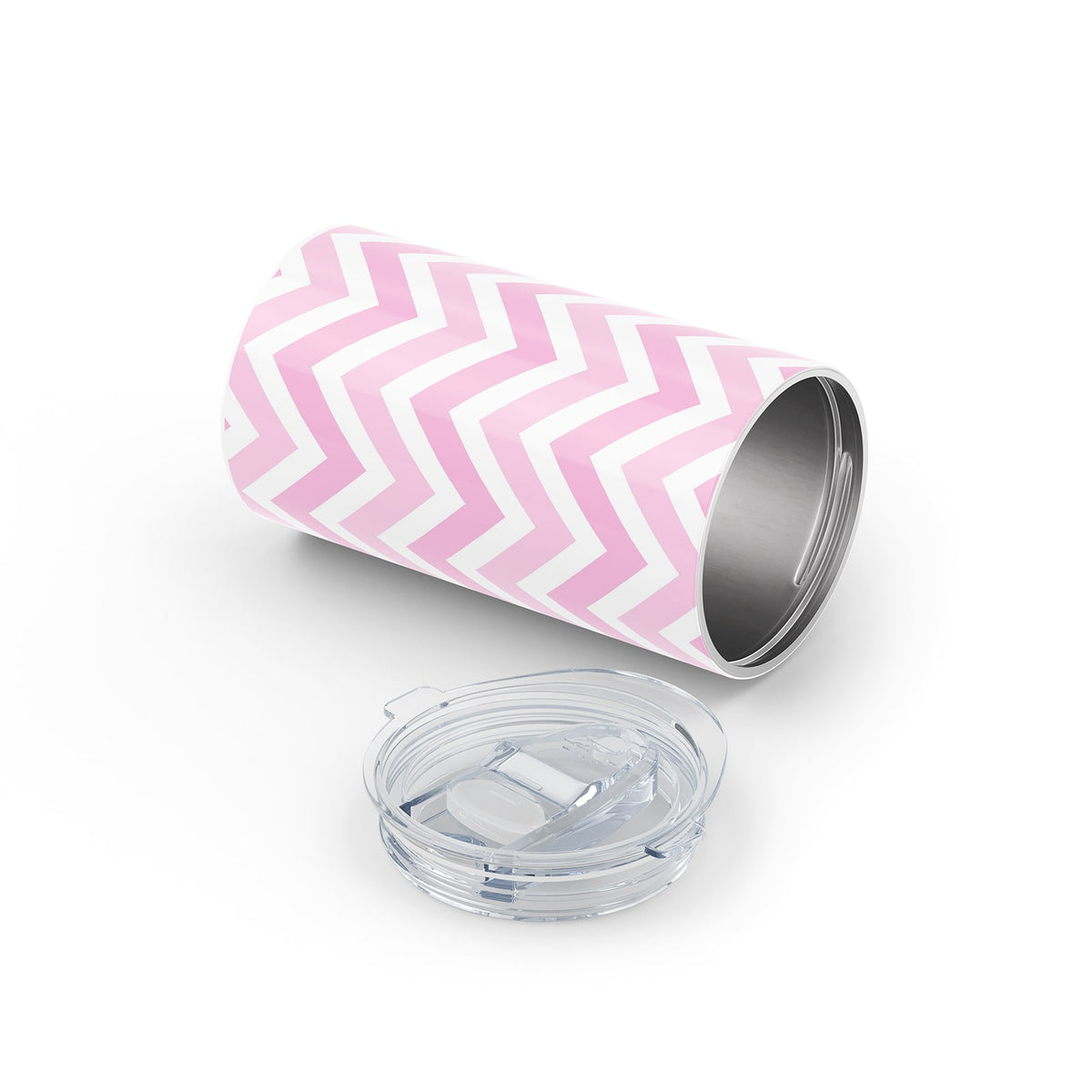 Pink Patterned Metal 12oz Tumbler