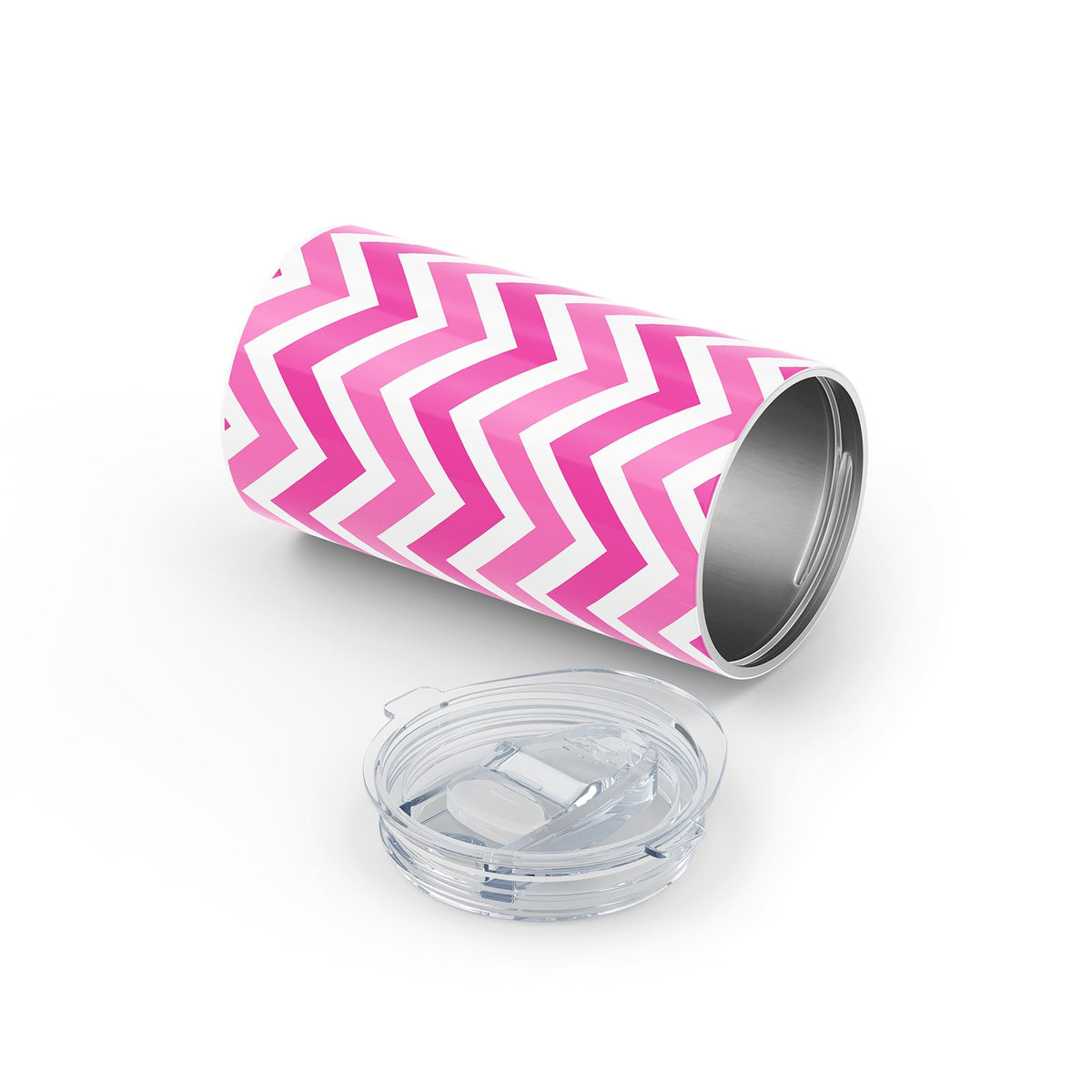 Pink Patterned Metal 12oz Tumbler