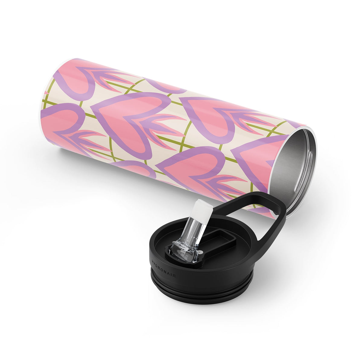 Pink Retro 560ml Bottle By Hydronair