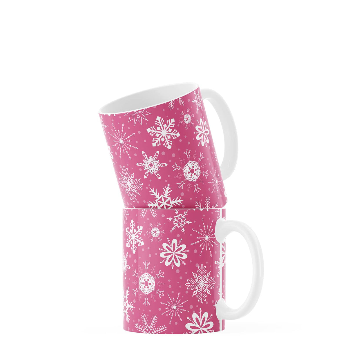 Pink Snowflake Coffee Mug