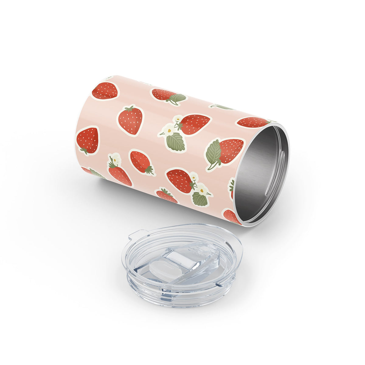 Pink Strawberry Metal 12oz Tumbler
