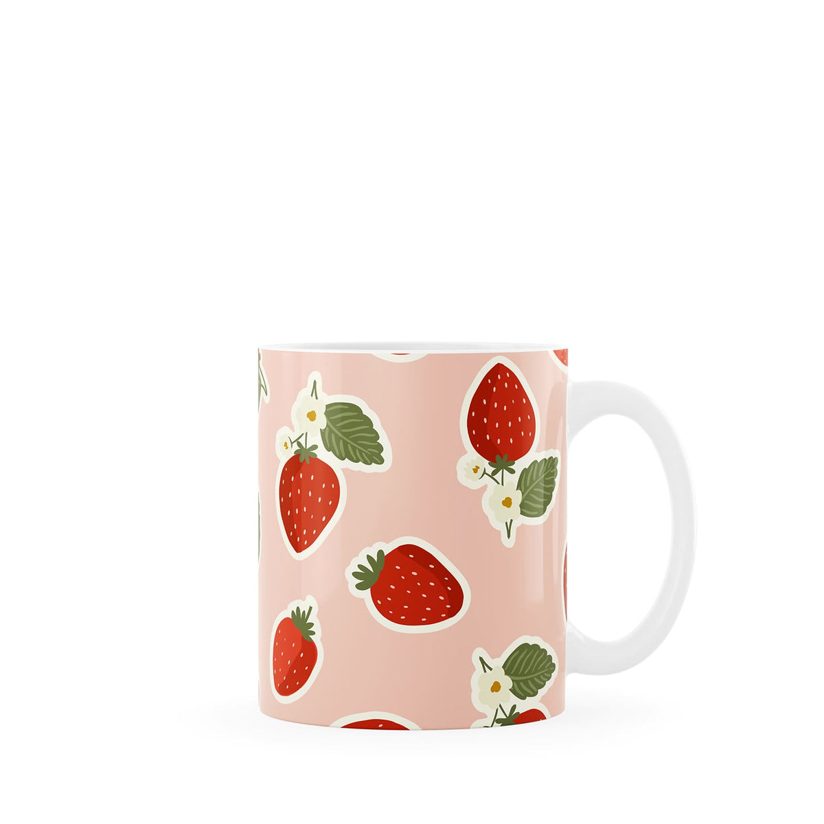 Pink Strawberry Mug
