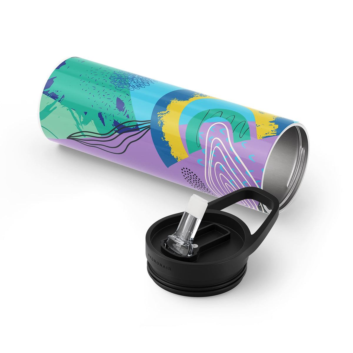 Purple Abstract 560ml Bottle By Hydronair