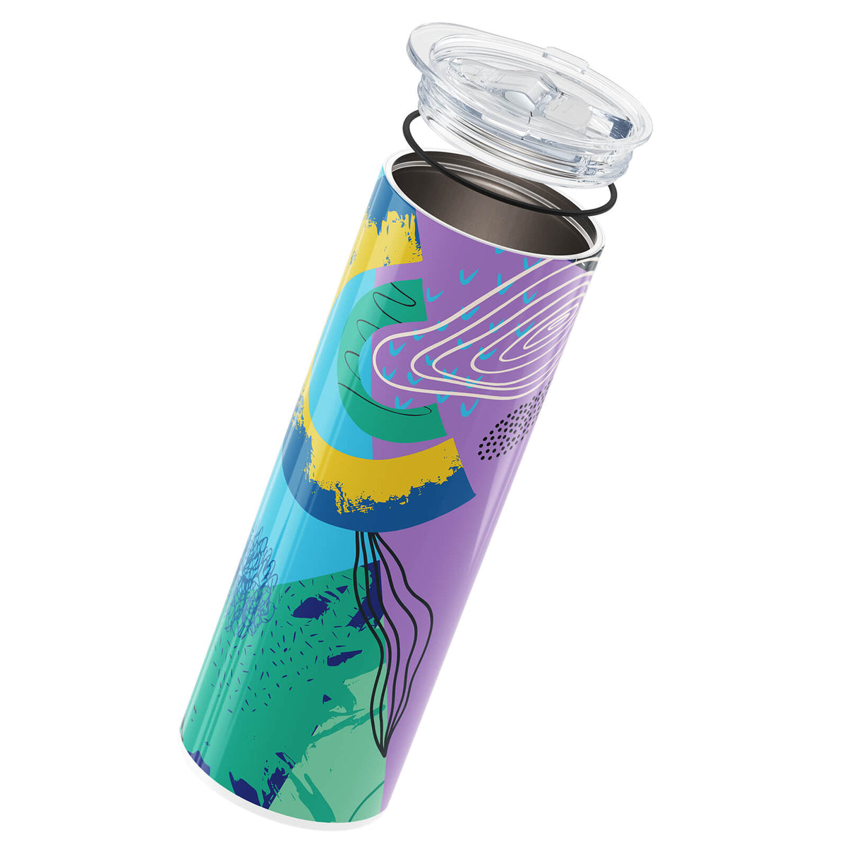 Purple Abstract 560ml Cup By Hydronair