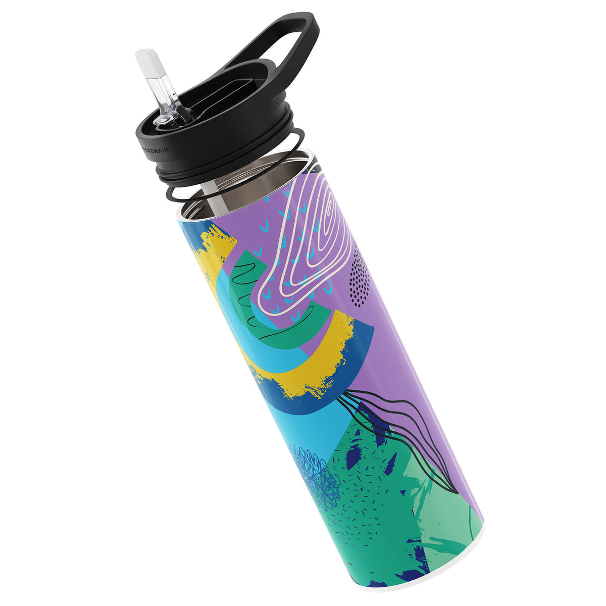 Purple Abstract 560ml Reusable Bottle By Hydronair