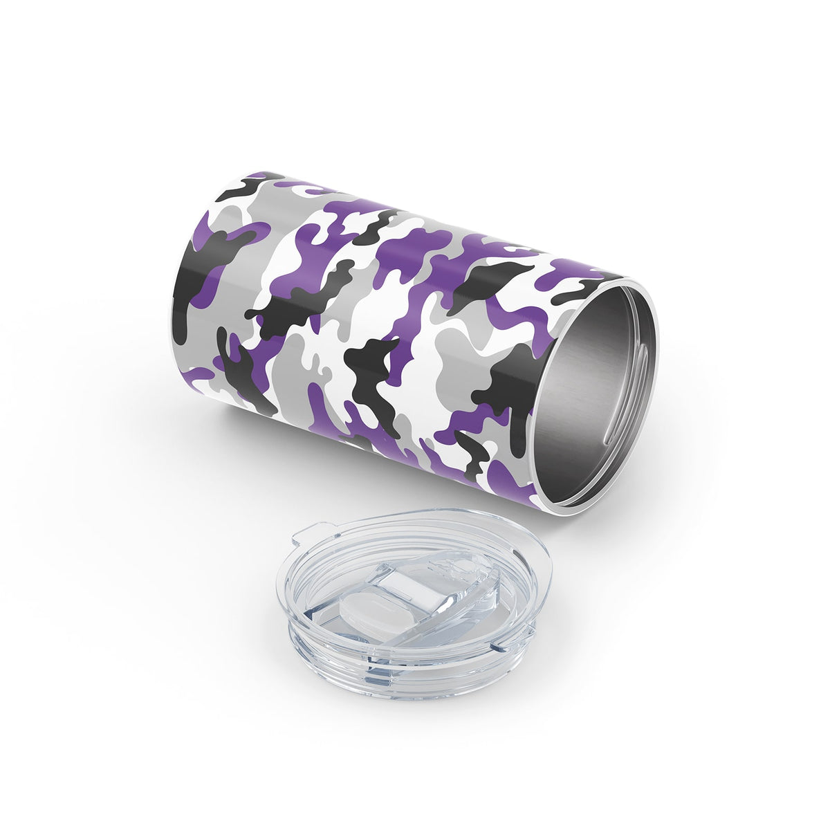 Purple Camo Metal 12oz Tumbler