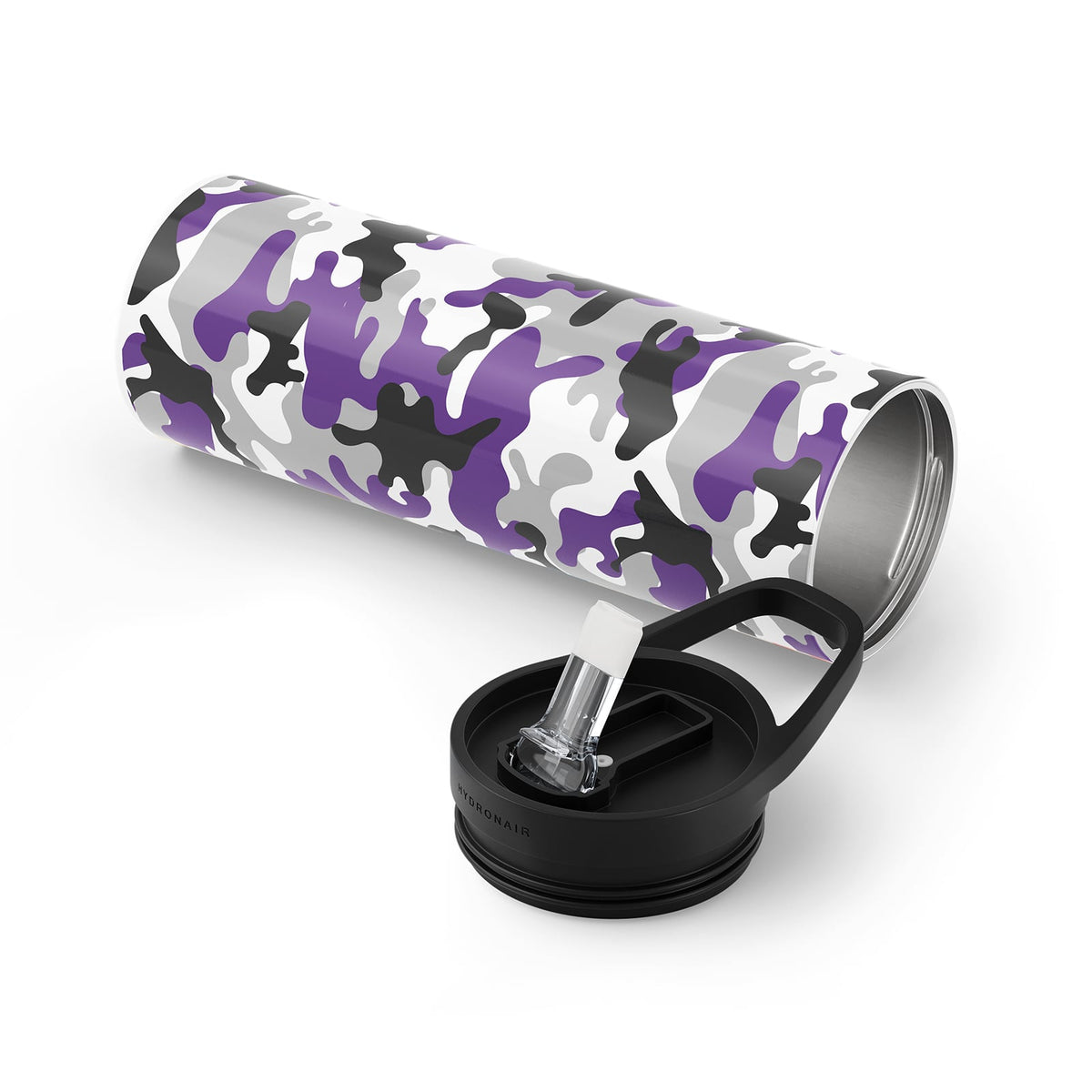Purple Camouflage 560ml Reusable Bottle By Hydronair