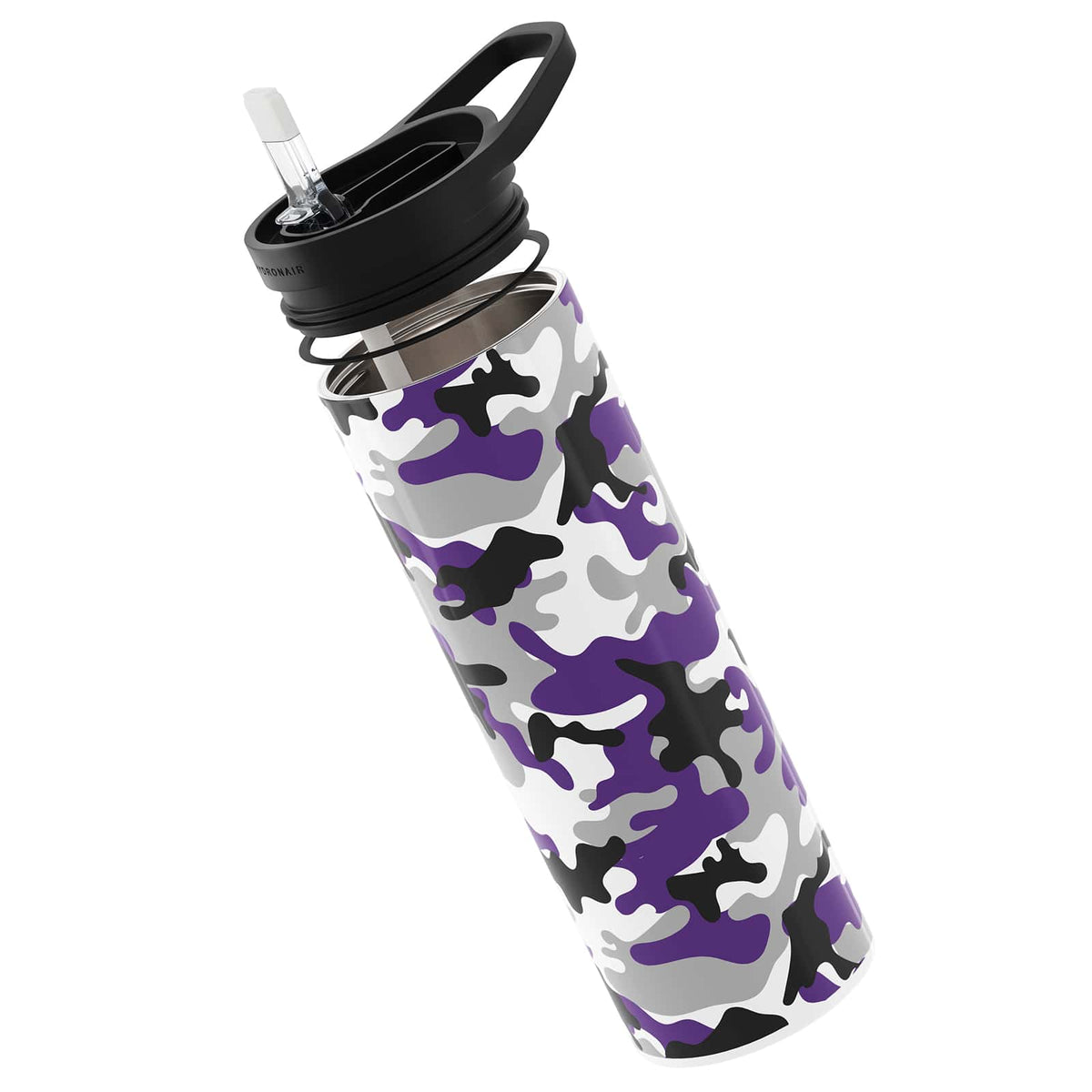 Purple Camouflage 560ml Reusable Bottle By Hydronair