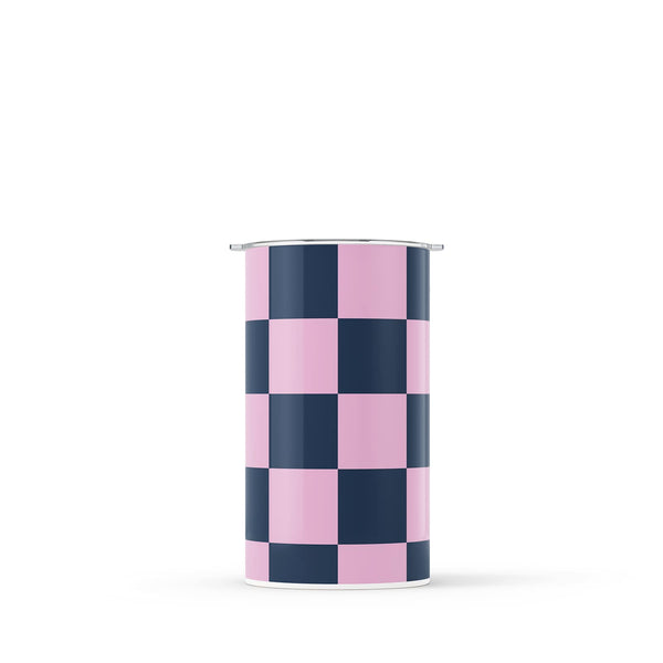 Purple Checkered 340ml Reusable Coffee Cup By Hydronair 