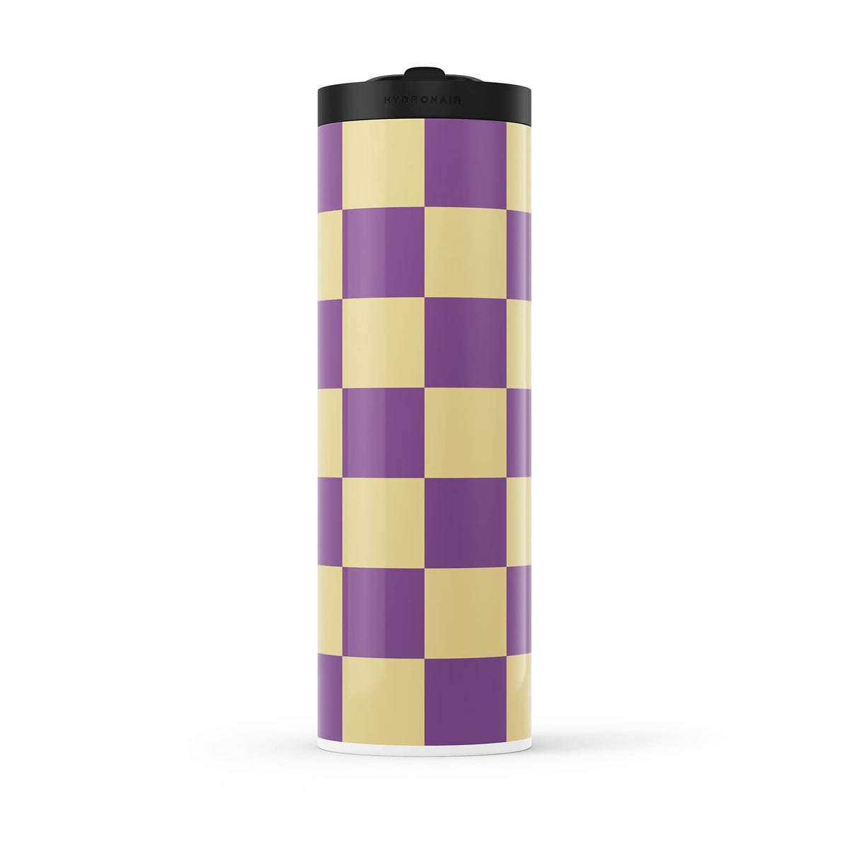 Purple Checkered 560ml Water Bottle By Hydronair